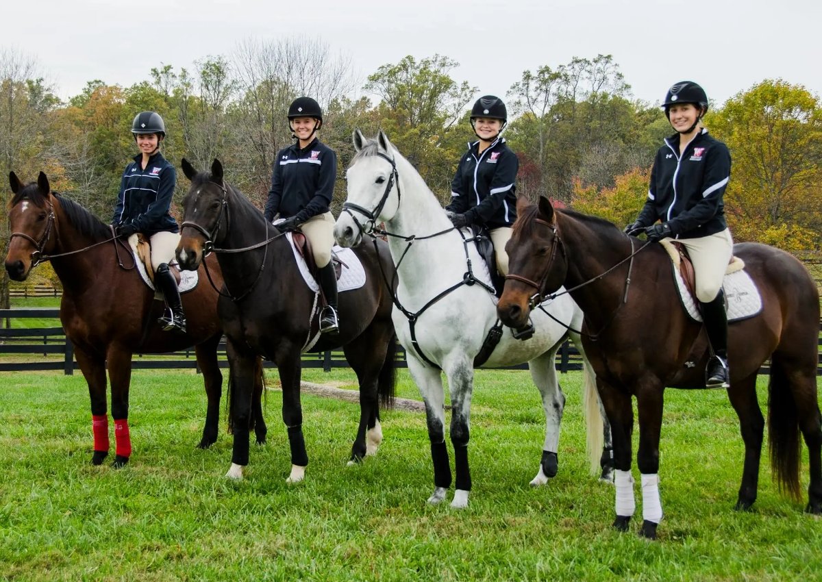 Wakefield equestrian team on horseback